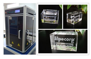 중국 간이 건축물 사진기 3D 강화되는 유리제 수정같은 레이저 조각 기계 3W 레이저 협력 업체
