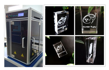 중국 수정같은 선물을 위한 유리제 수정같은 레이저 조각 기계가 532nm에 의하여 레이저 3D 녹색이 됩니다 협력 업체
